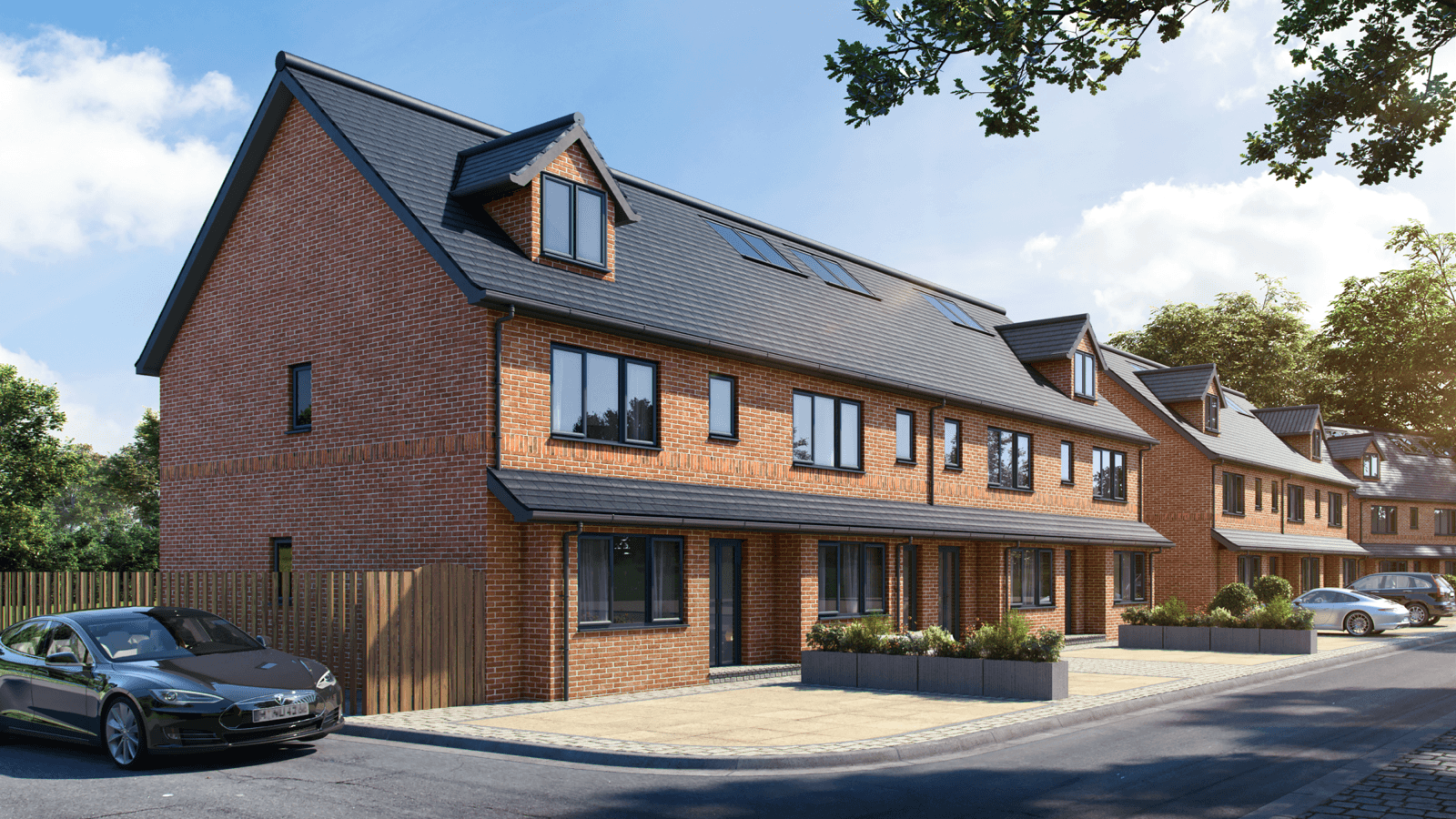 newly built houses